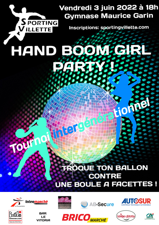 Hand Boom Girl Party
