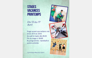 Stage Printemps 2026