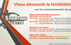 Viens découvrir le hand ! 2026