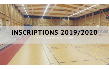 Inscription 2019 / 2020