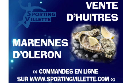 Vente d'huîtres pour Noël !