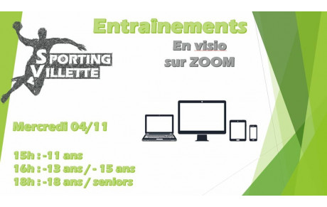1ers entraînements à distance