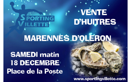 Ventes d'huitres pour les fêtes
