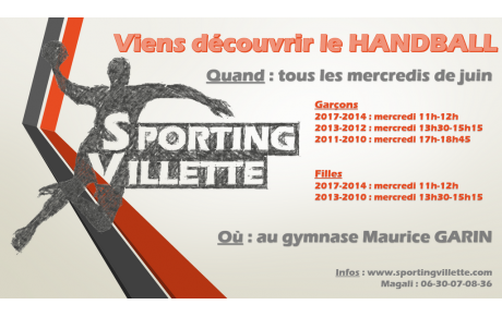 Mercredi : entraînements ouverts à tous !