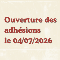Les adhésions sont ouvertes pour la saisons 2026-2027
